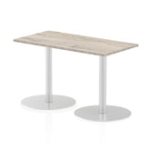 Dynamic Italia 1200 x 600mm Poseur Rectangular Table Grey Oak Top 725mm High Leg ITL0237 DD